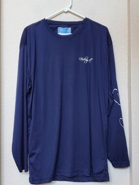 Fishing Life Long Sleeve Polyster Tee.  Size Large